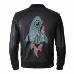 blousons cuir philipp plein pp shark rocket